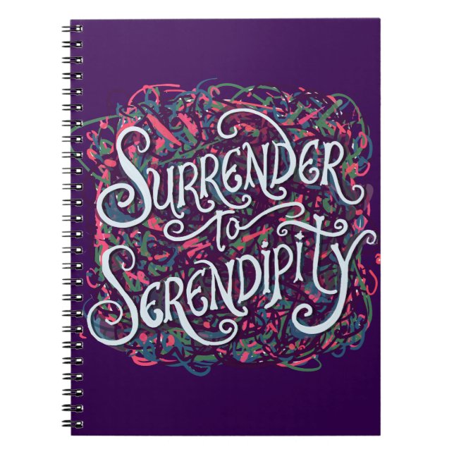 Surrender to Serendipity Anteckningsbok (Framsidan)