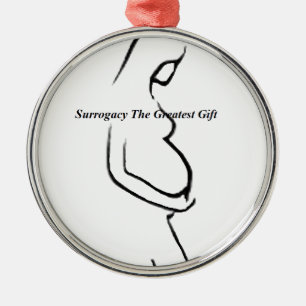 Surrogacy den Greatset gåvan Julgransprydnad Metall