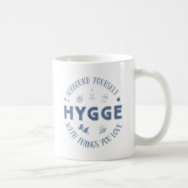 Surround dig W. Hygge (mörk - blåtttext) Kaffemugg
