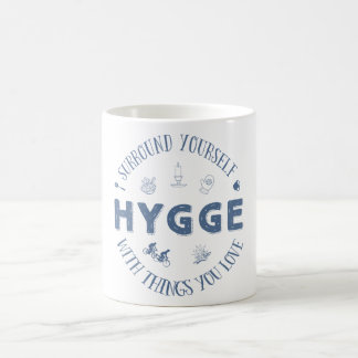 Surround dig W. Hygge (mörk - blåtttext) Kaffemugg