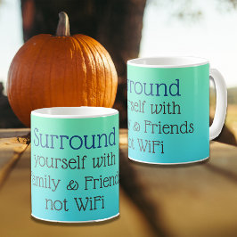 Surround you Good Vibes-meddelande Kaffemugg