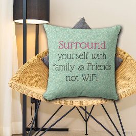 Surround you Good Vibes-meddelande Kudde