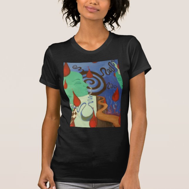 Surt regn tee shirt (Framsida)