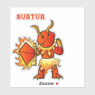 Surtur Norse Mythology Klistermärken