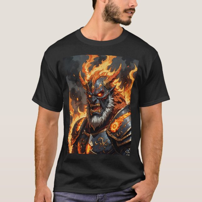 Surtur Surt Giant Norse Mythology Fire Gods T Shirt (Framsida)