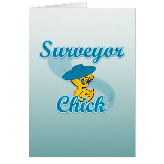 Surveyor Chick #3 Hälsningskort (Framsidan)