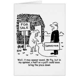 Surveyor Ge Gris Hans Evaluation of a Egendom Hälsningskort