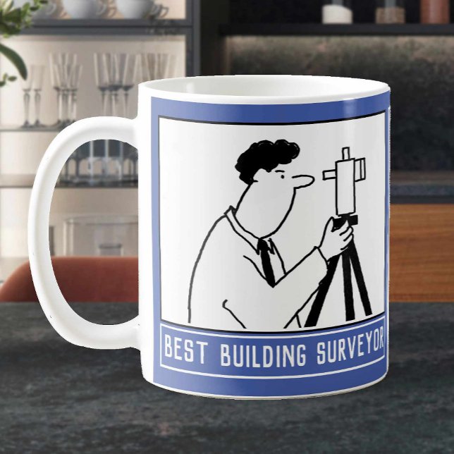 Surveyor med Namn Choice Byggnad Surveyor Kaffemugg (Skapare uppladdad)