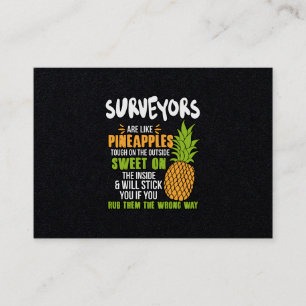 Surveyrer är som ananas. visitkort