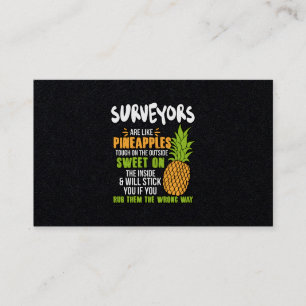 Surveyrer är som ananas. visitkort