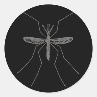 Survival Mosquito Sticker Runt Klistermärke