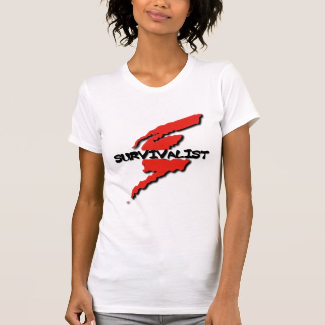 Survivalist Prepper Tee (Framsida)