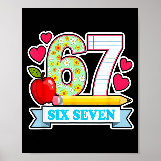 Survived 67 Days Of School Shirt Teachers Student  Poster (Framsidan)