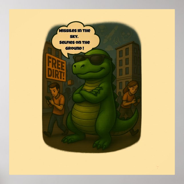 Surviving 2025: Dino Style Poster (Framsidan)