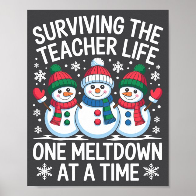 Surviving The Teacher Life One Meltdown At A Time  Poster (Framsidan)