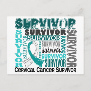 Survivor 10 Cervical Cancer Vykort
