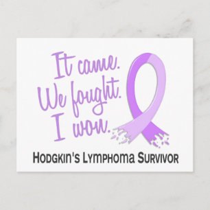 Survivor 11 Hodgkins lymphoma Vykort