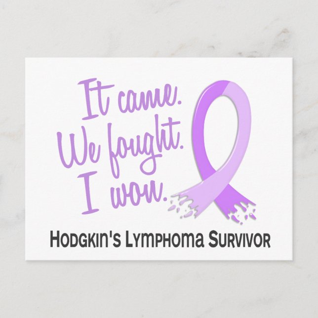 Survivor 11 Hodgkins lymphoma Vykort (Framsida)