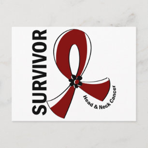 Survivor 12 vid cancer i huvud och Nacke Vykort