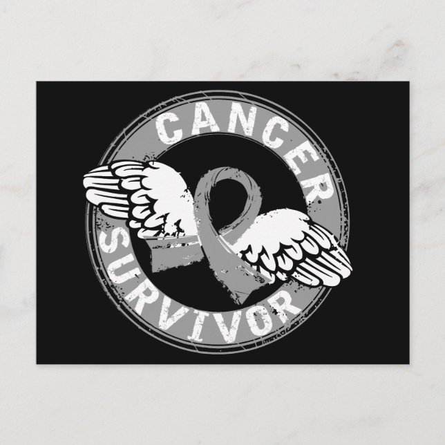 Survivor 14 Brain Cancer Vykort (Framsida)