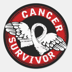 Survivor 14 Lung Cancer Runt Klistermärke