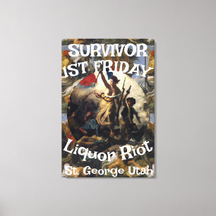 Survivor 1:a fredags spritupplopp St. George Utah Canvastryck