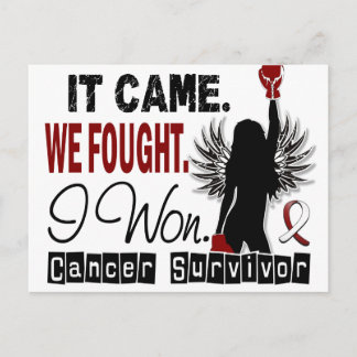 Survivor 22 cancer i huvud och Nacke Vykort