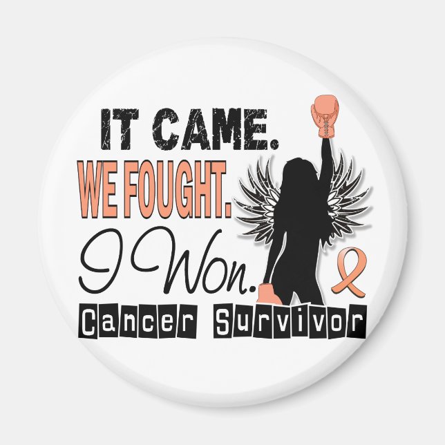Survivor 22 Uterine Cancer Magnet (Framsidan)