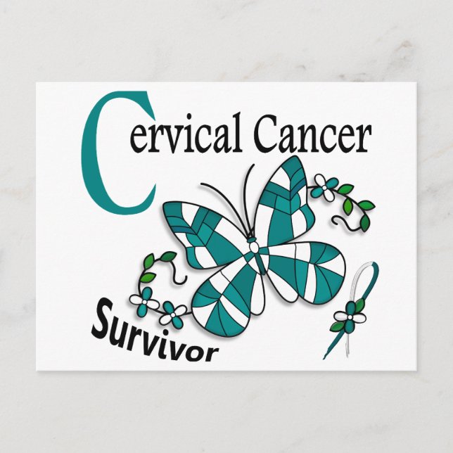Survivor 6 Cervical Cancer Vykort (Framsida)