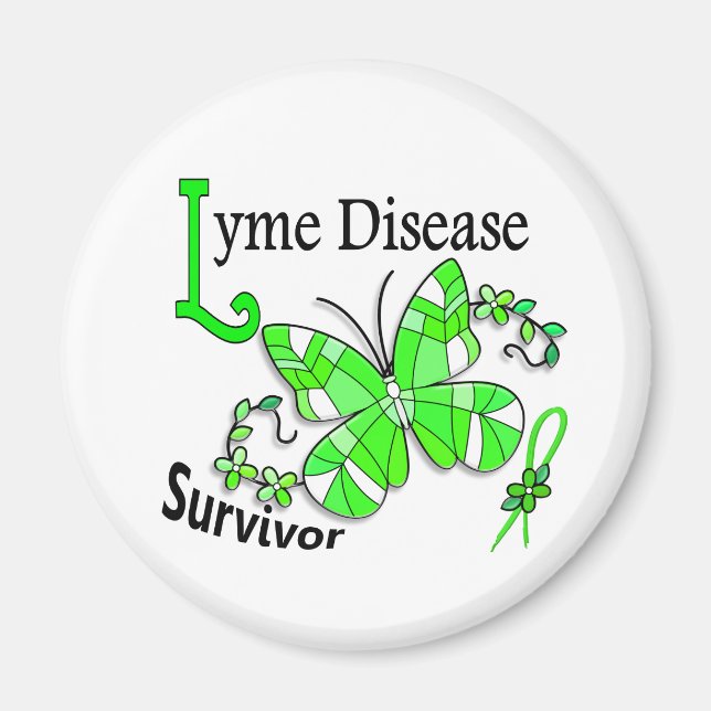 Survivor 6 Lyme Disease Magnet (Framsidan)