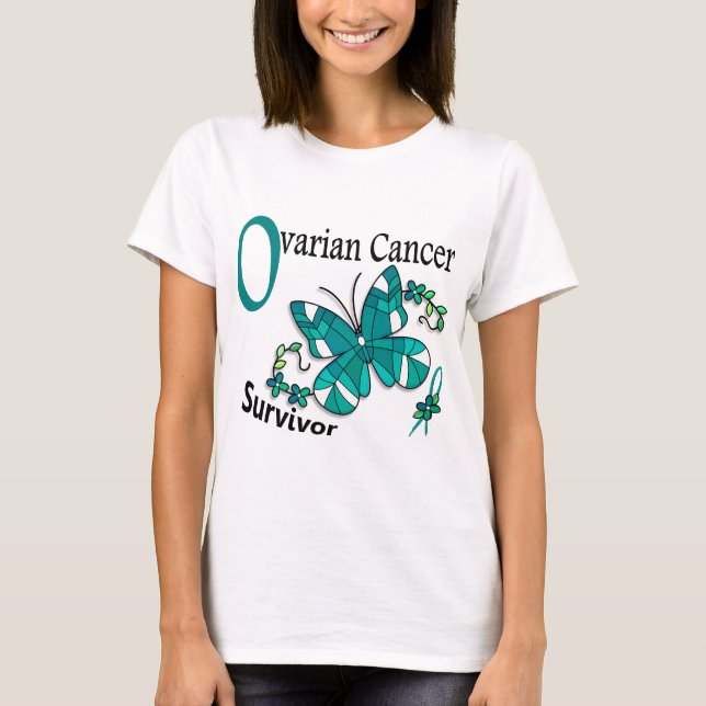 Survivor 6 Ovariancancer T Shirt (Framsida)
