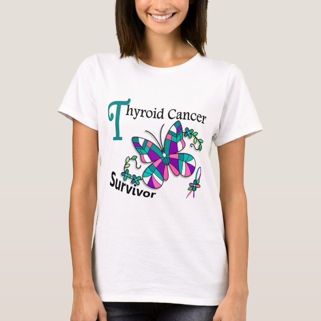 Survivor 6 Thyroid Cancer T-shirt (Framsida)