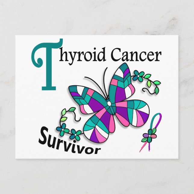 Survivor 6 Thyroid Cancer Vykort (Framsida)