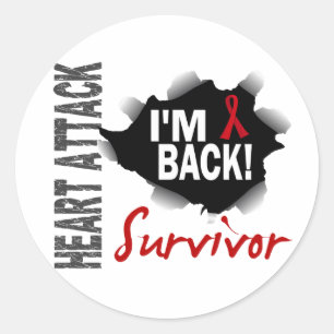 Survivor 7 Heart Attack Runt Klistermärke