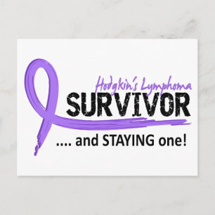 Survivor 8 Hodgkins lymphoma Vykort
