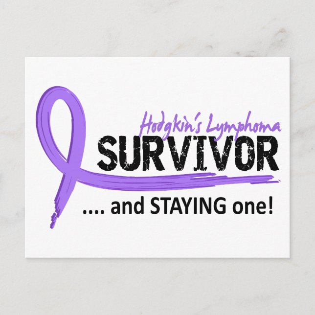 Survivor 8 Hodgkins lymphoma Vykort (Framsida)
