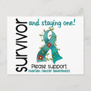 Survivor 9 Ovarian Cancer Vykort