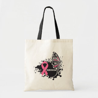 Survivor Abstrakt Butterfly Breast Cancer Tygkasse