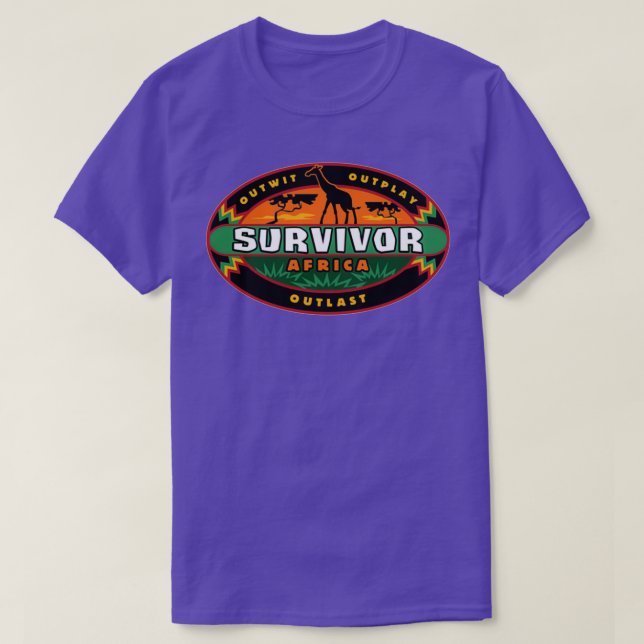 Survivor Afrika Fläkt Outwplay Outwplay Outlast Me T Shirt (Design framsida)