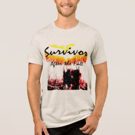 "Survivor, After Fall" Red Black Gult Scene T Shirt