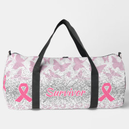 Survivor Breast Cancer Animal Print Butterfly