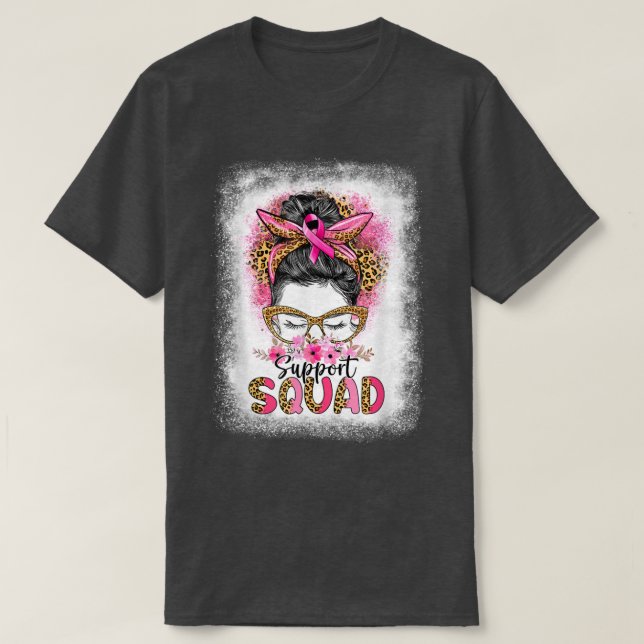 Survivor Breast Cancer Awareness Support Squad Mes T Shirt (Design framsida)
