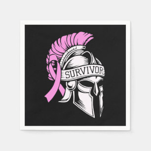 Survivor Breast Cancer Pappersservett