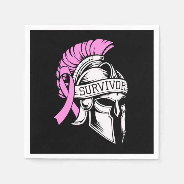 Survivor Breast Cancer Pappersservett (Framsidan)