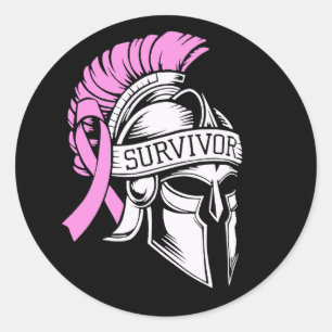 Survivor Breast Cancer Runt Klistermärke