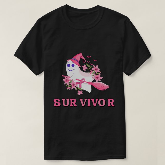 Survivor Bröstcancer T Shirt (Design framsida)