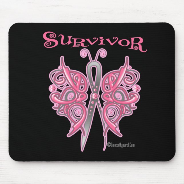 Survivor Celtic Butterfly - bröstcancer Musmatta (Framsidan)