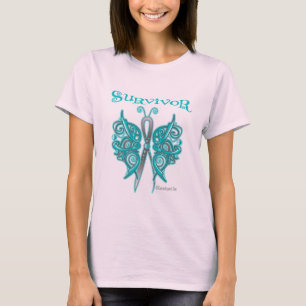 Survivor Celtic Butterfly - Ovariancancer Tee Shirt
