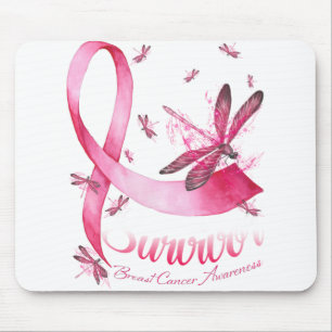 Survivor Dragonfly Rosa Ribbon Breast Cancer Musmatta