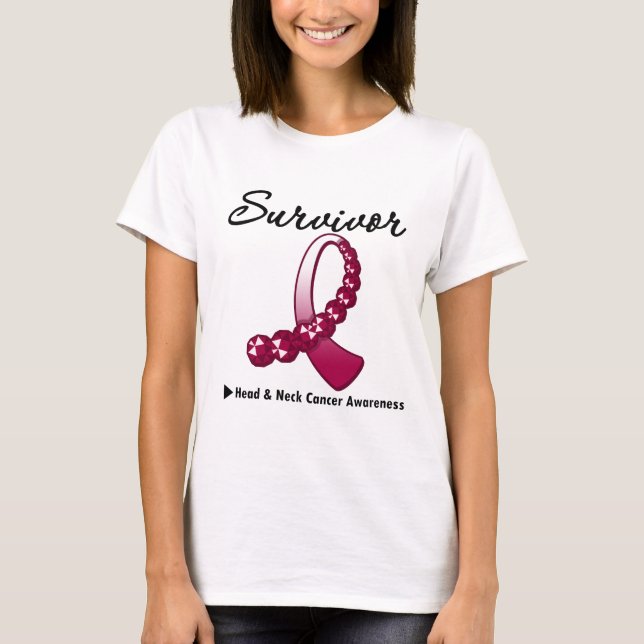 Survivor Gemstone Ribbon T-shirt (Framsida)
